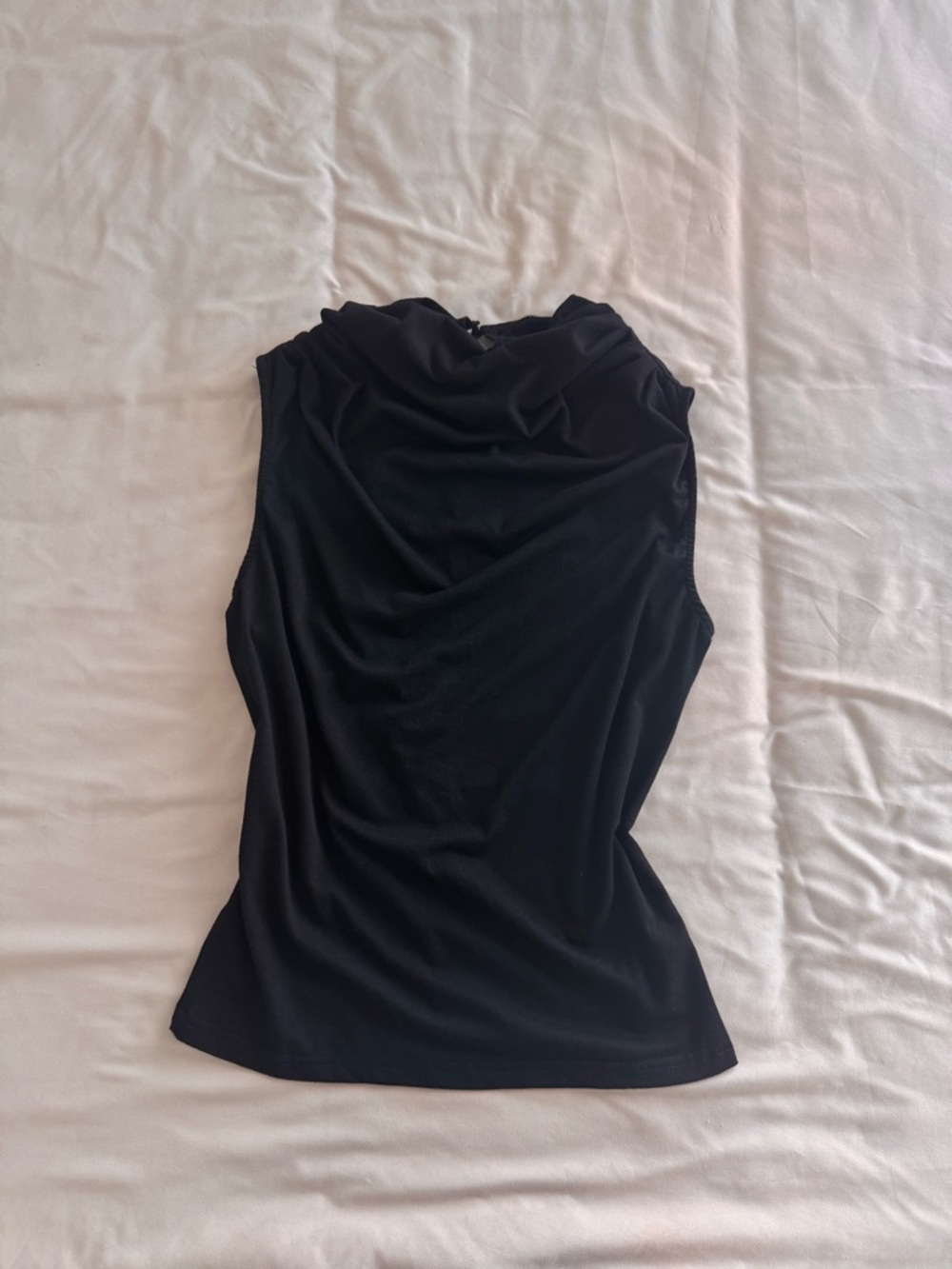 Draped Neck Jersey Top